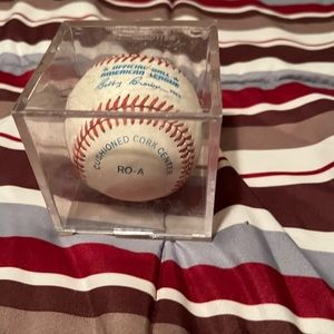 Ricky Henderson signed baseball